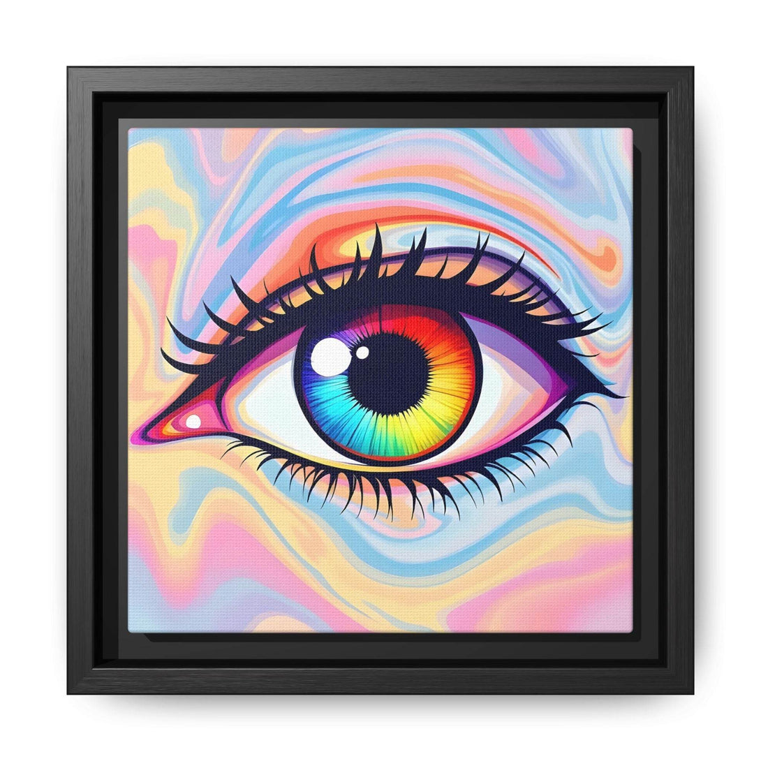 PsEyeFlow #20 - Dreamwave Vision. ( Colorful Framed Matte Canvas Decor ) - Highdellic