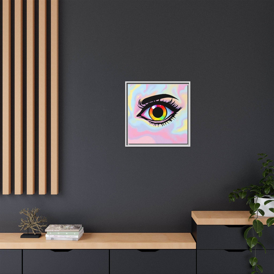 PsEyeFlow #35 - Spectrum Sentinel on Framed Matte Canvas (multi colour) - Highdellic