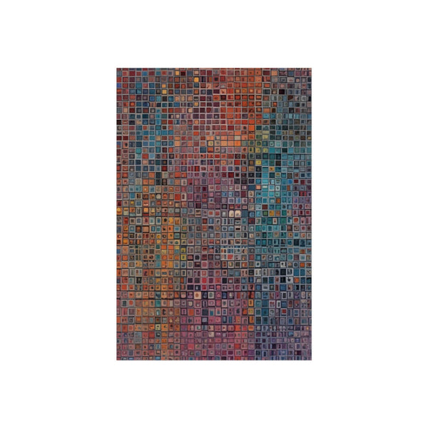 PsEyeCode #2a - Encrypted Echo on Vertical (2:3) Fine Art Poster - Highdellic