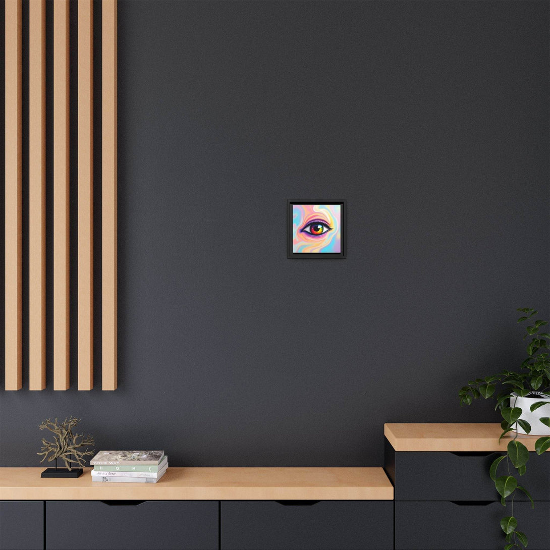 PsEyeFlow #34 – Veil of Visions on Framed Matte Canvas (multi colour) - Highdellic