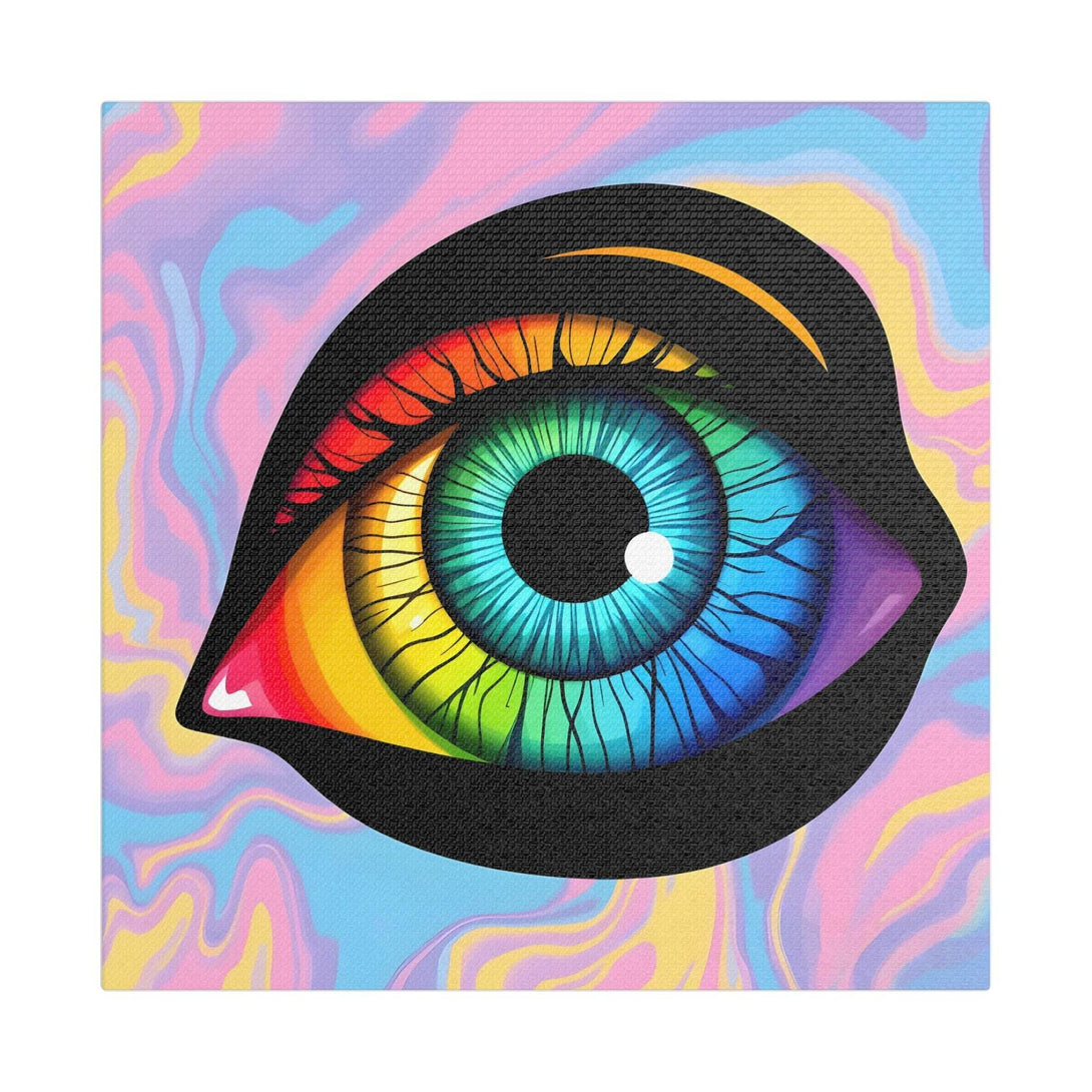PsEyeFlow 4 - Chromatic Vision. (Satin Canvas, Stretched) - Highdellic