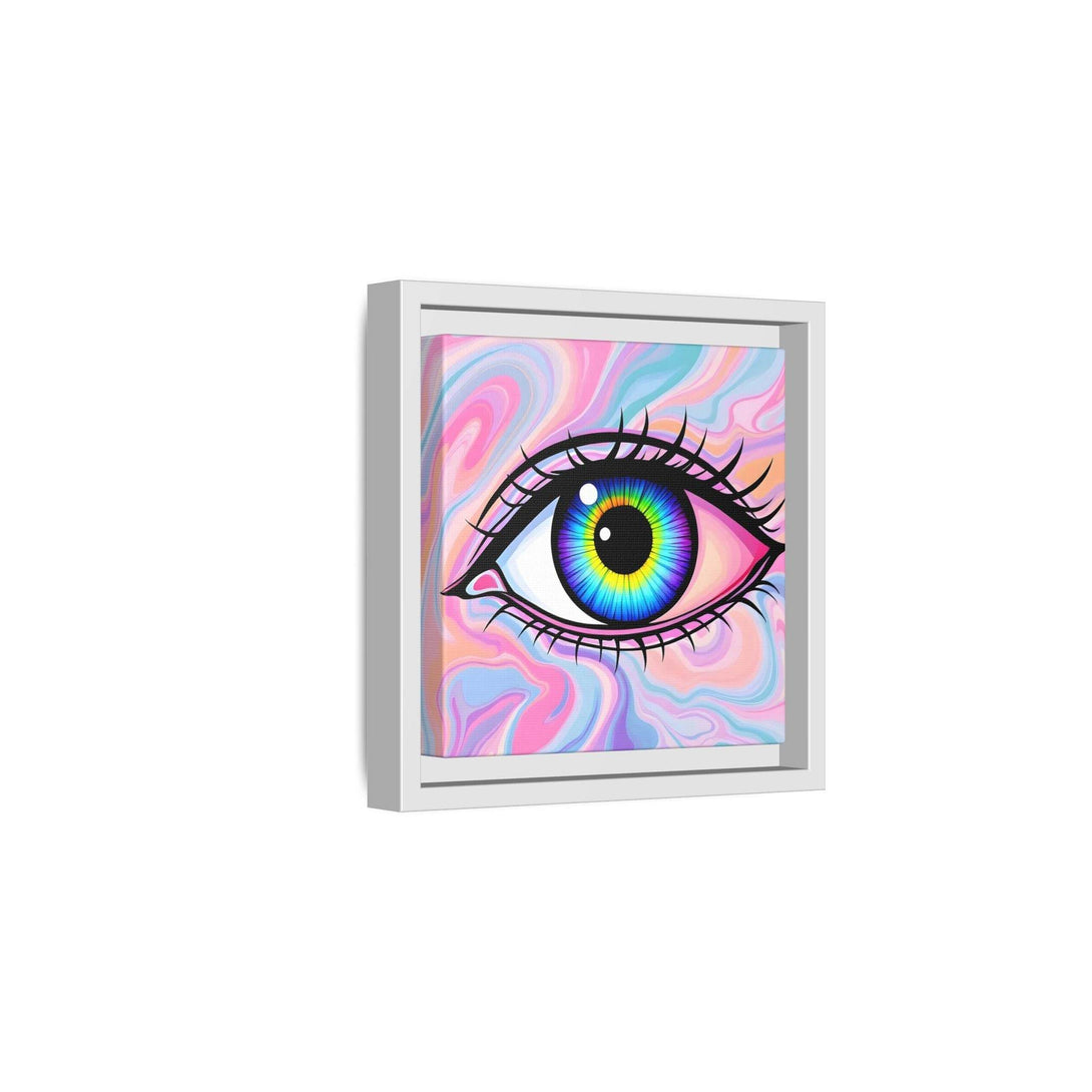 PsEyeFlow #3 – Vivid Mirage (Matte Canvas, Framed (Multi-color)) - Highdellic