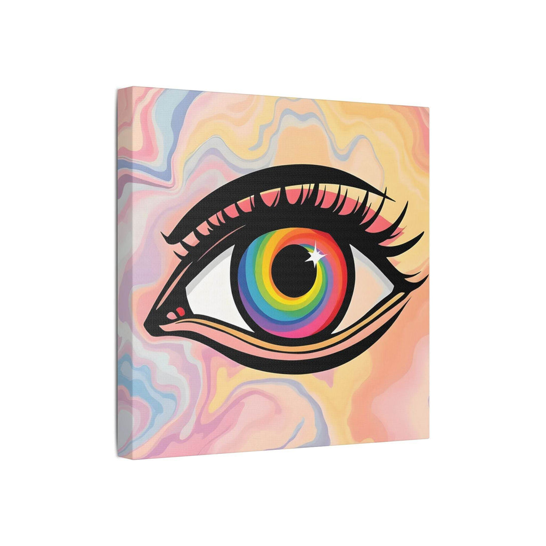 PsEyeFlow #14 - Radiant Spiral. (Satin Canvas, Stretched) - Highdellic
