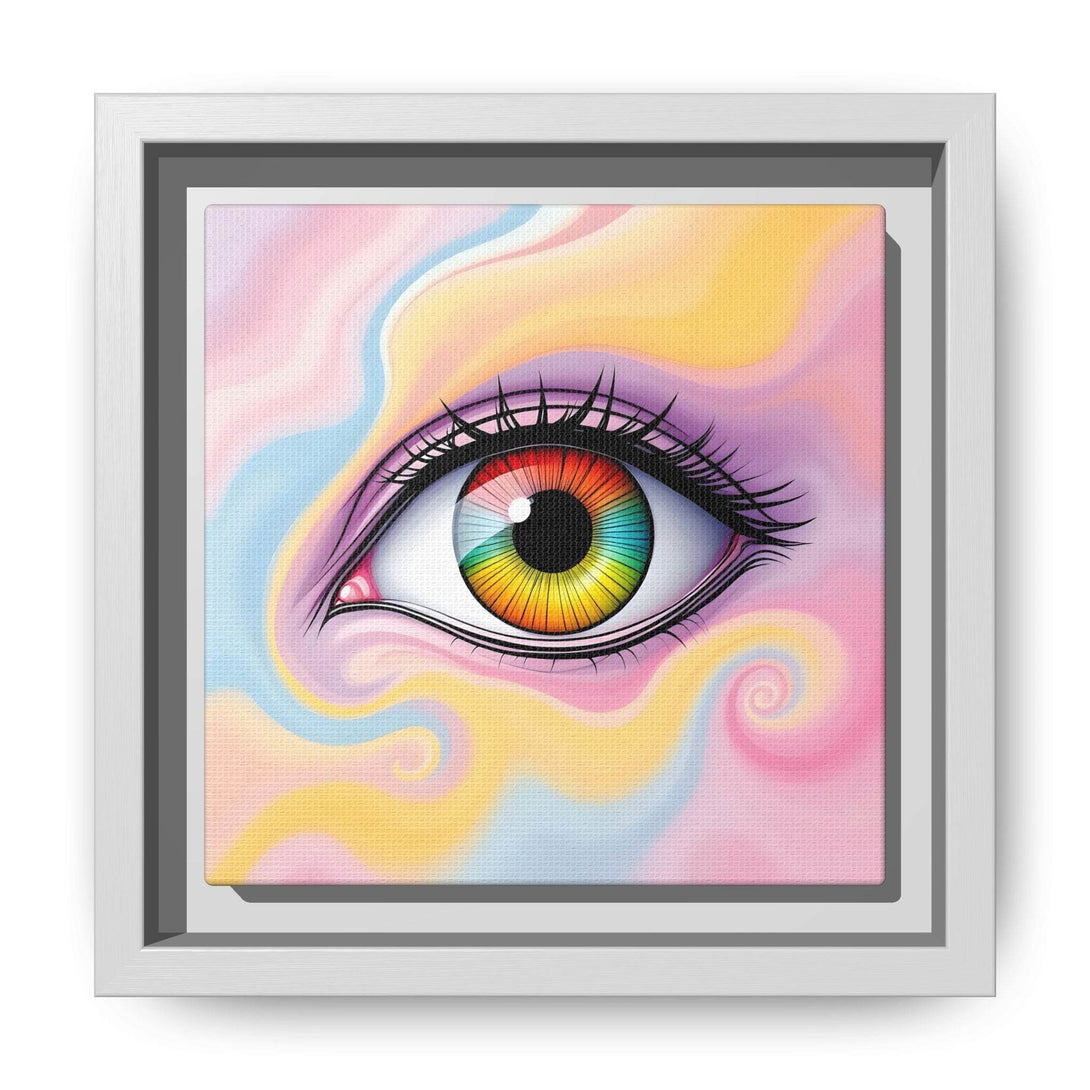 PsEyeFlow #36 – The Whispering Spiral on Framed Matte Canvas - Highdellic