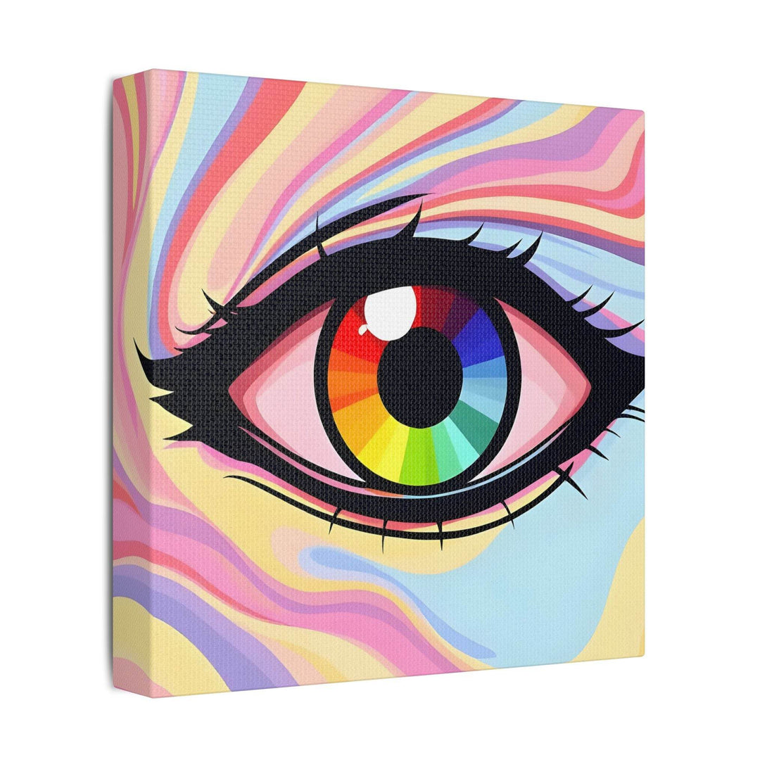PsEyeFlow #15 - Chromatic Dream. (Satin Canvas, Stretched) - Highdellic