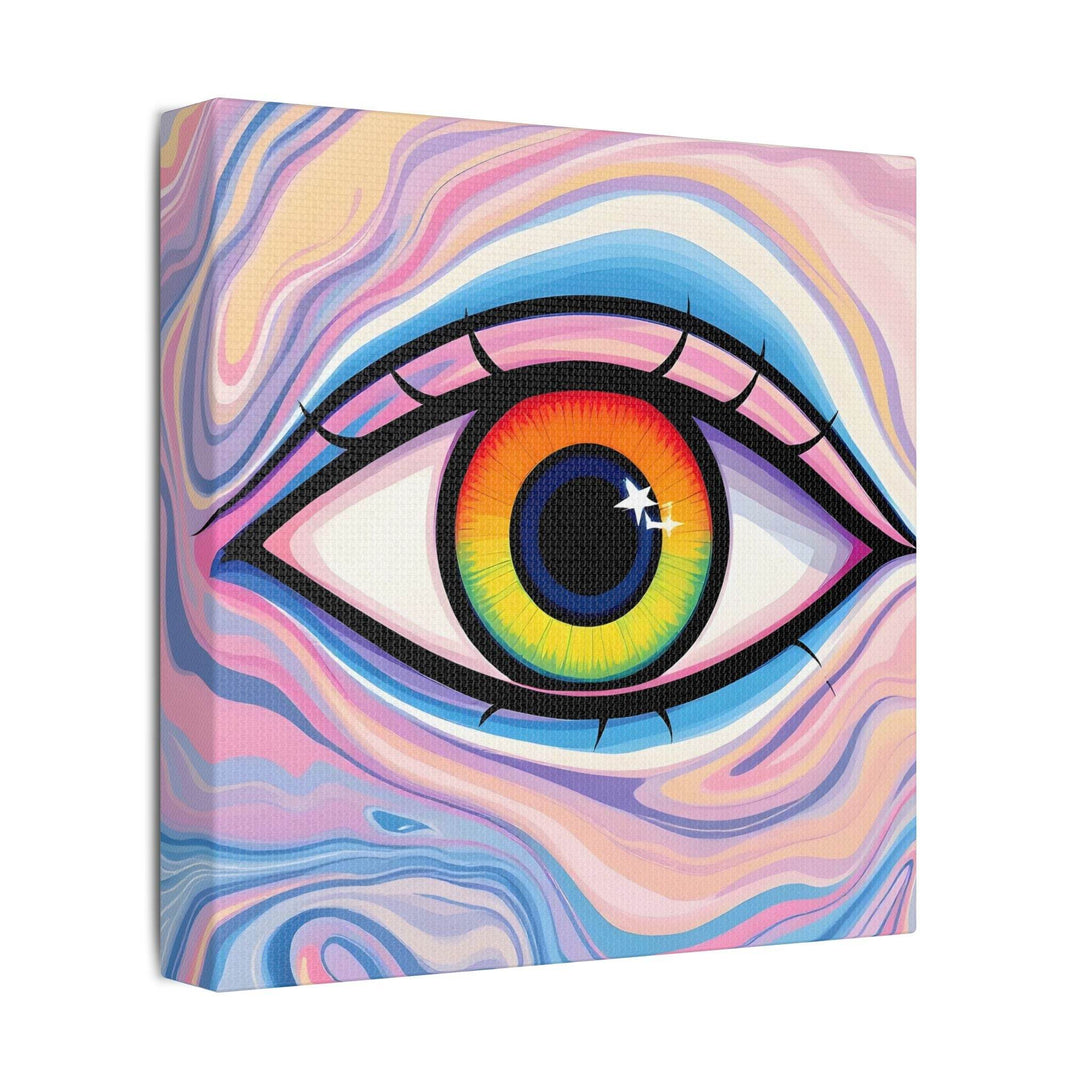 PsEyeFlow #9 - Celestial Stare. (Satin Canvas, Stretched) - Highdellic