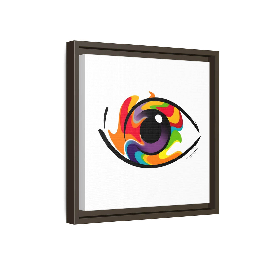 PsEyeGo 3 – Chromatic Flame on Framed Matte Canvas (Multi-color) - Highdellic