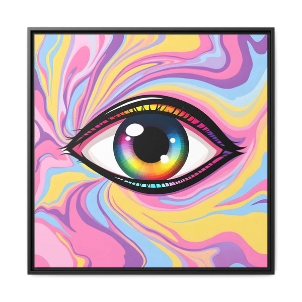 PsEyeFlow #29 - Spectrum Gaze.b (Matte Canvas, Framed (Multi-color)) - Highdellic