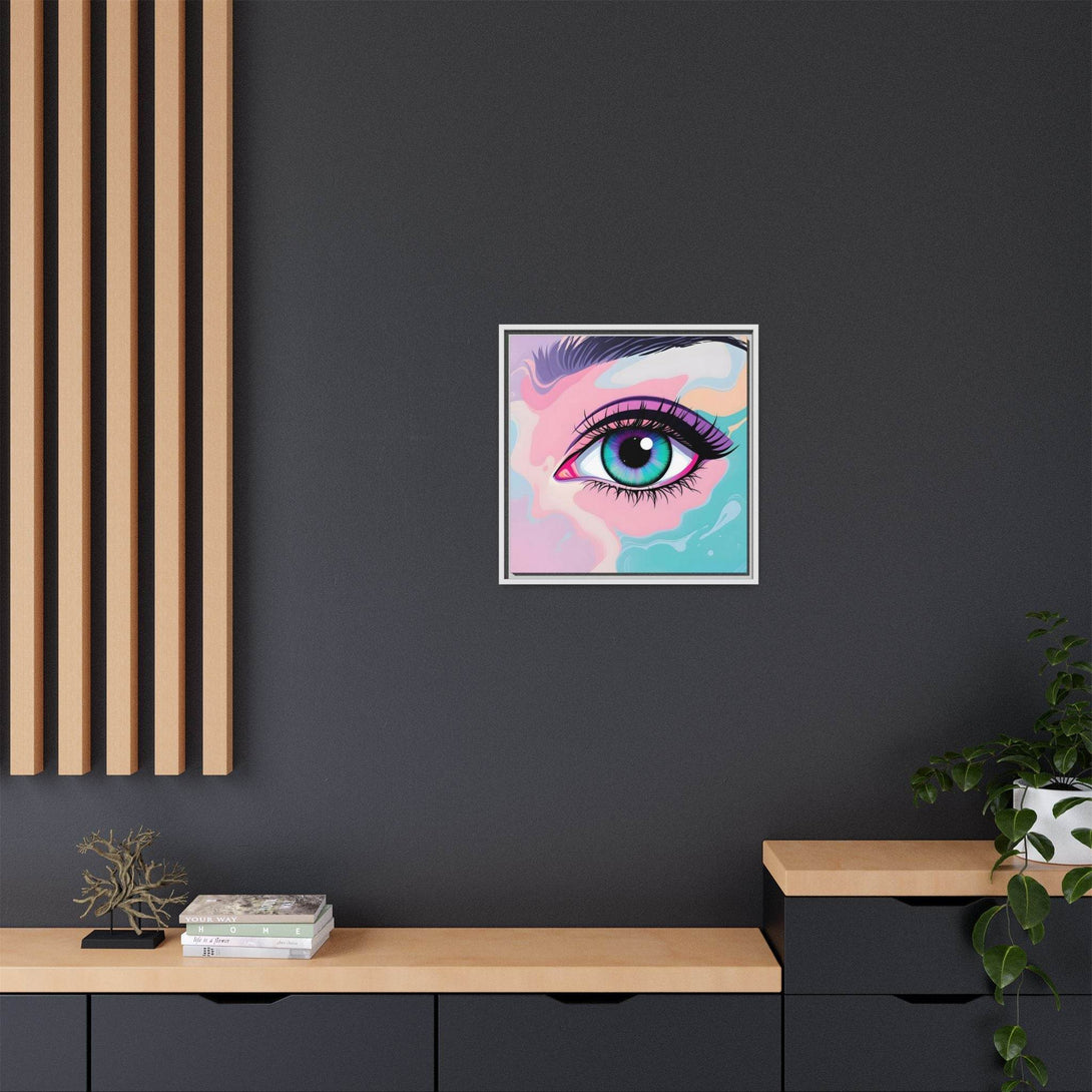 PsEyeFlow #2 – Lucid Gaze. ( Colorful Framed Matte Canvas Decor ) - Highdellic