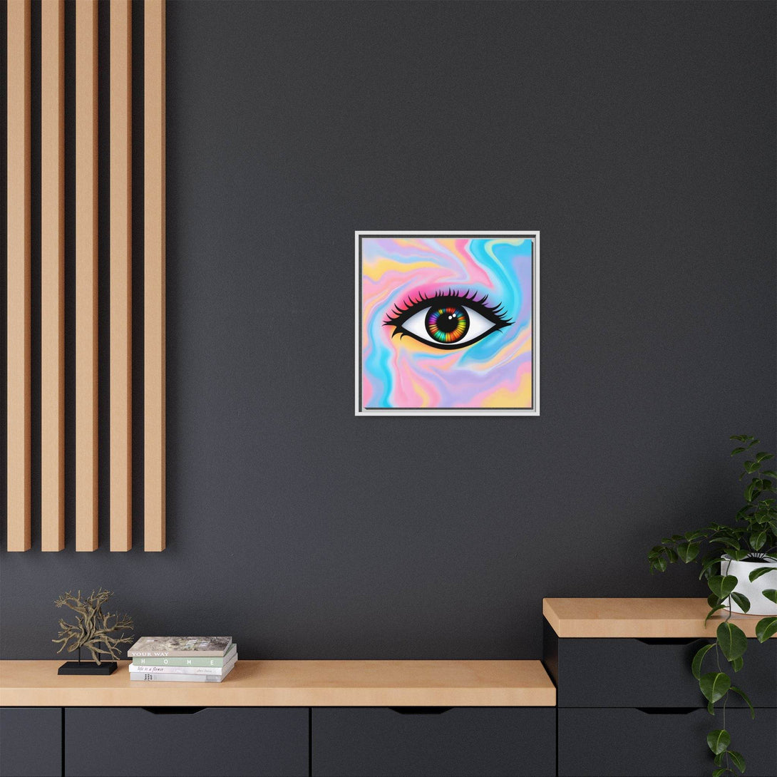 PsEyeFlow #32 - Prism Mirage on Framed Matte Canvas (multi colour) - Highdellic