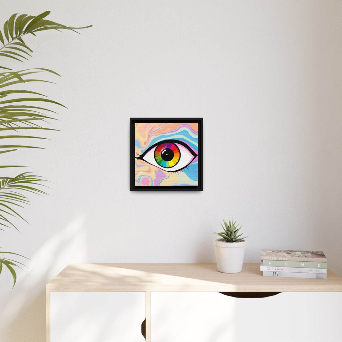 PsEyeFlow #1 – Prism Vision on Colour Framed Matte Canvas - Highdellic