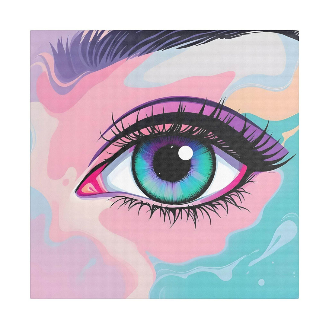 PsEyeFlow #2 – Lucid Gaze. (Satin Canvas, Stretched) - Highdellic
