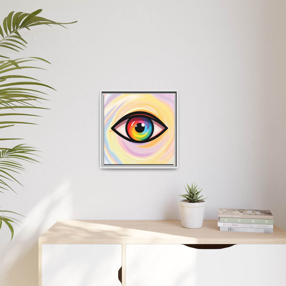 PsEyeFlow #18 - Ethereal Visionb. ( Colorful Framed Matte Canvas Decor ) - Highdellic