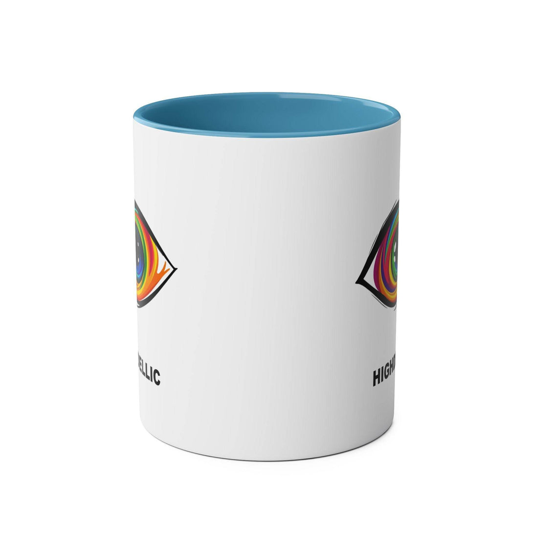 Highdellic PsEyeGo 1 on Vibrant Two-Tone 11oz Coffee Mug, - Highdellic