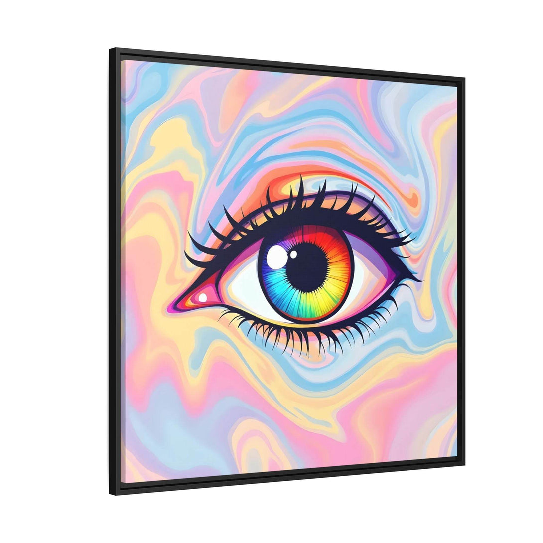 PsEyeFlow #20 - Dreamwave Vision. ( Colorful Framed Matte Canvas Decor ) - Highdellic