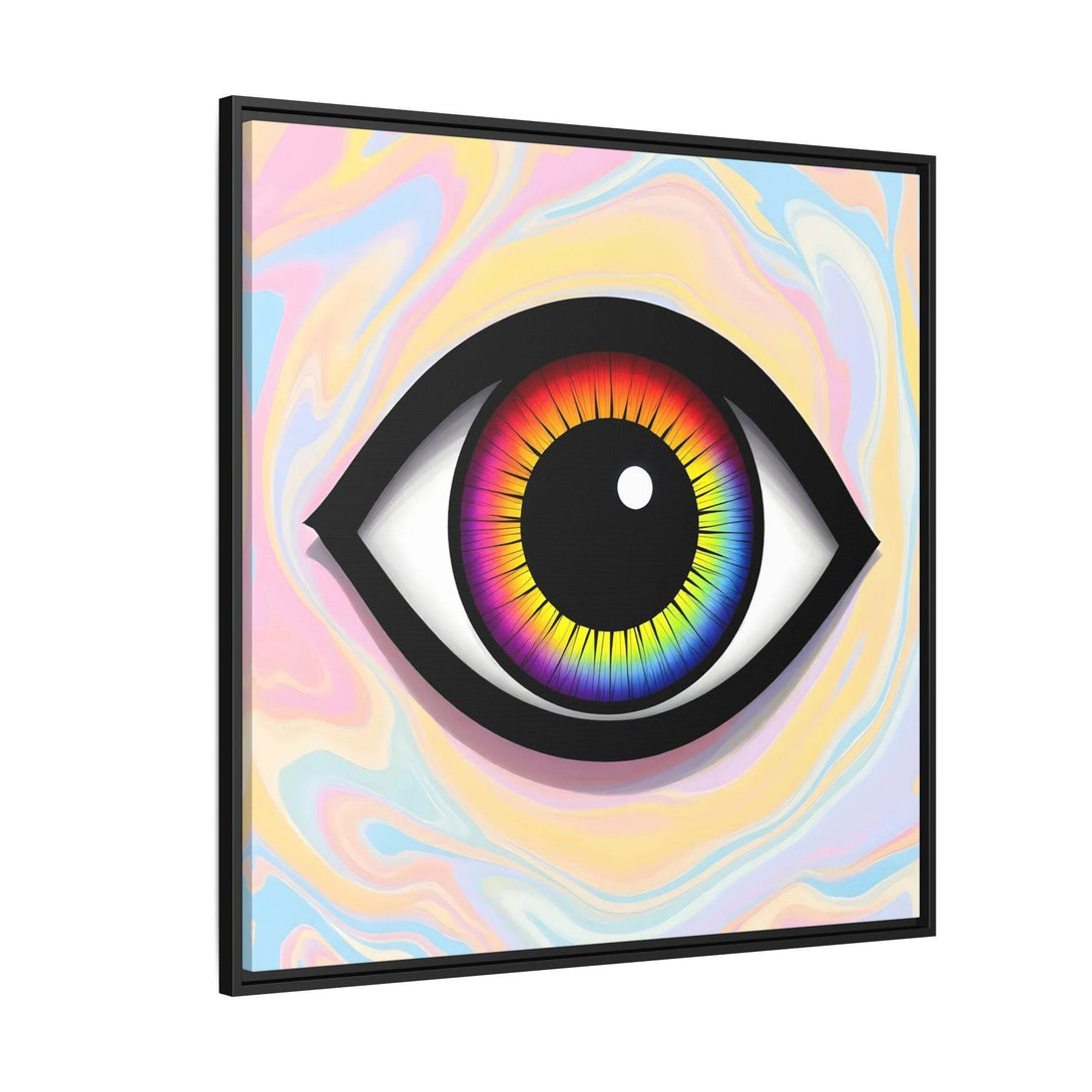 PsEyeFlow #25 - Chromatic Horizon. (Matte Canvas, Framed (Multi-color)) - Highdellic