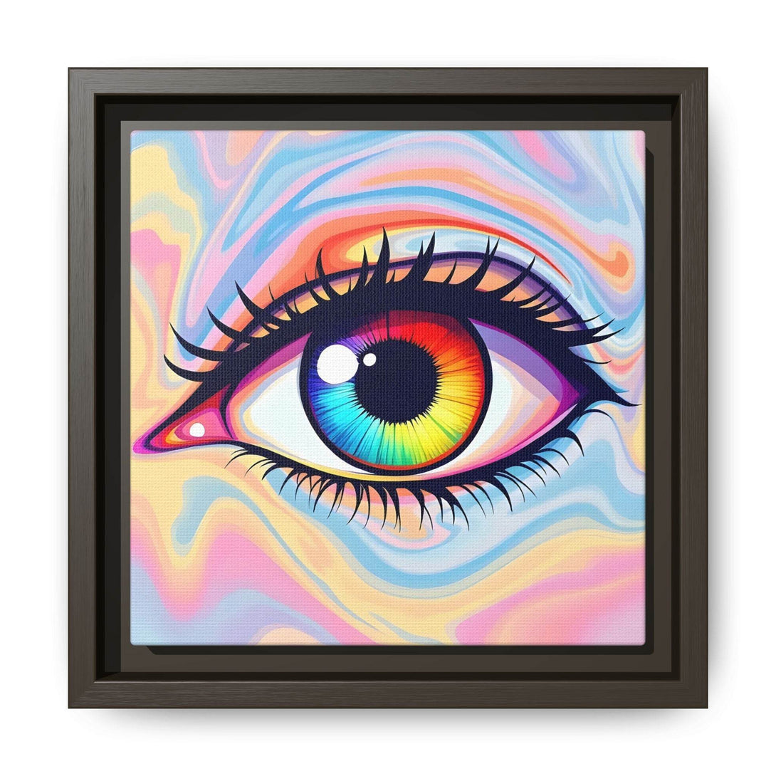 PsEyeFlow #20 - Dreamwave Vision. ( Colorful Framed Matte Canvas Decor ) - Highdellic