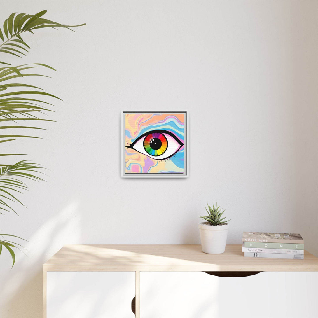 PsEyeFlow #1 – Prism Vision. (Matte Canvas, Framed, Multi-color) - Highdellic