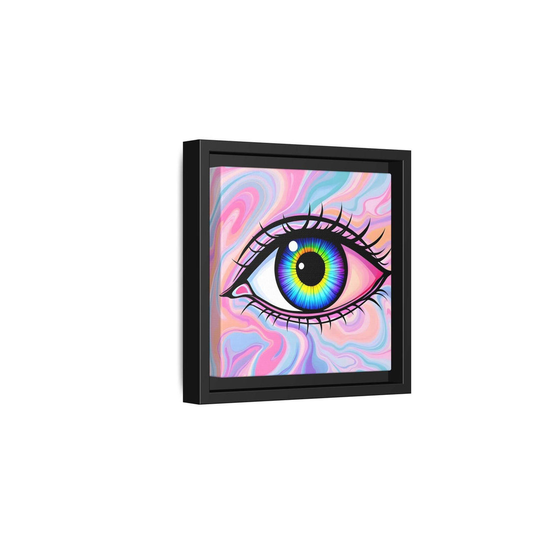 PsEyeFlow #3 – Vivid Mirage (Matte Canvas, Framed (Multi-color)) - Highdellic