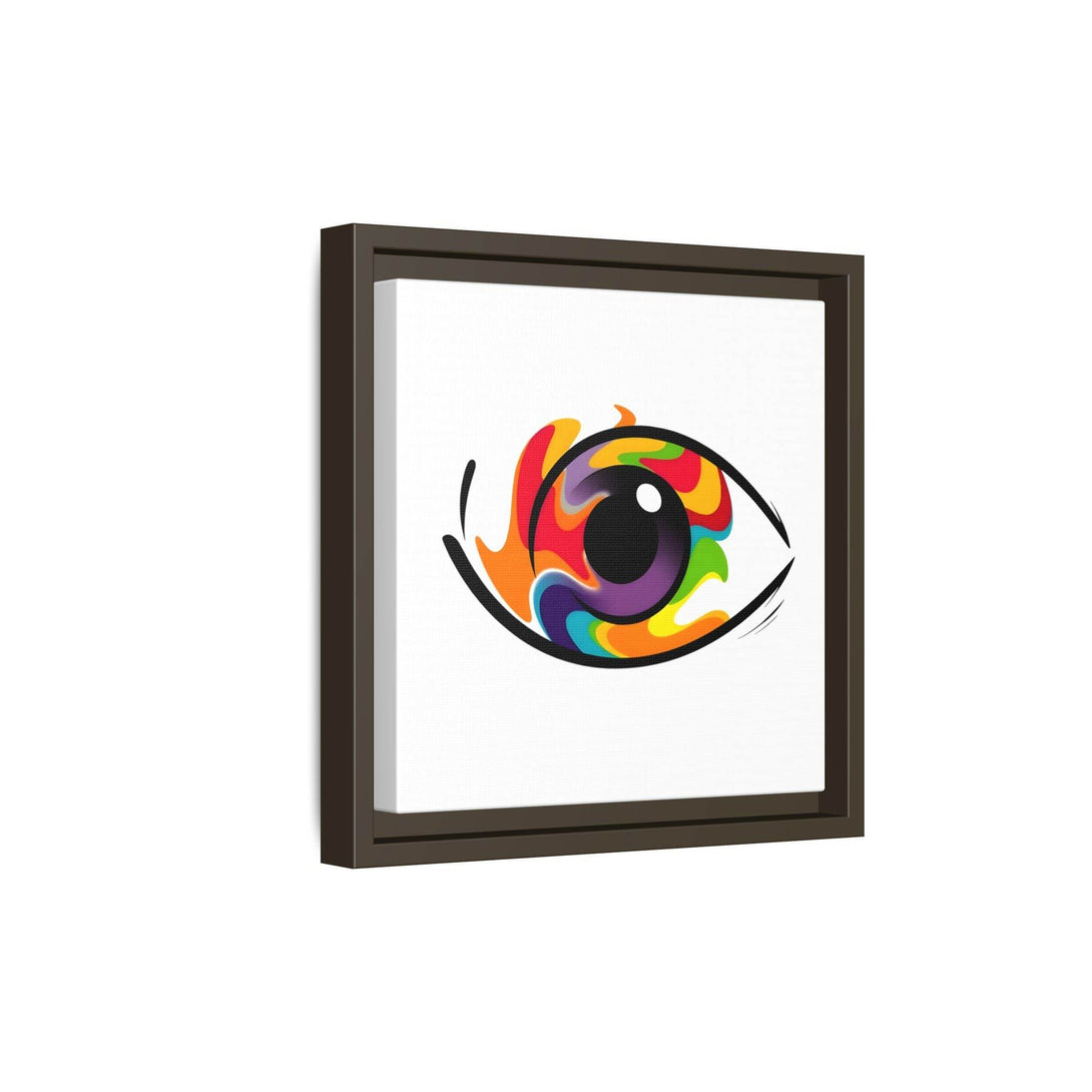 PsEyeGo 3 – Chromatic Flame on Framed Matte Canvas (Multi-color) - Highdellic