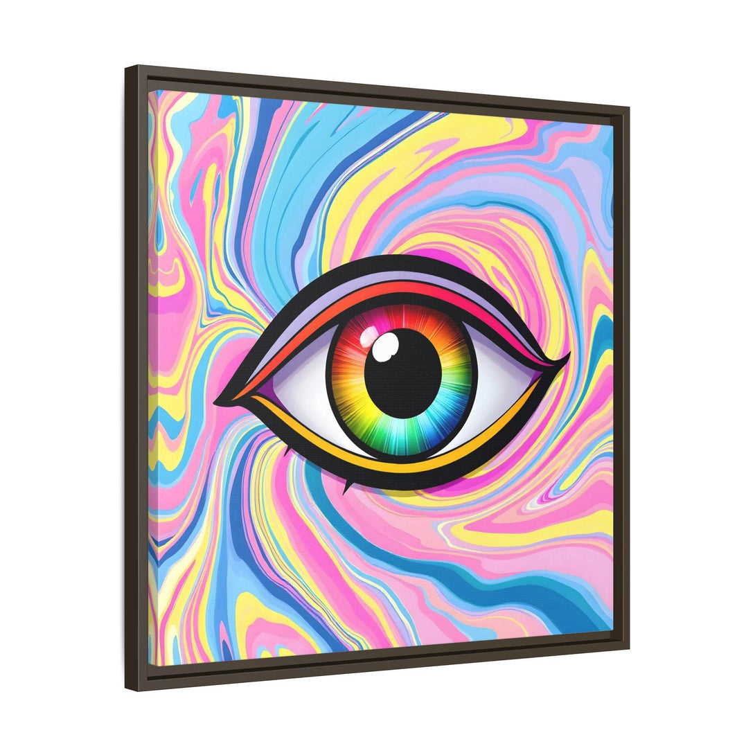 PsEyeFlow #31 - The Kaleidosoul on Framed Matte Canvas - Highdellic