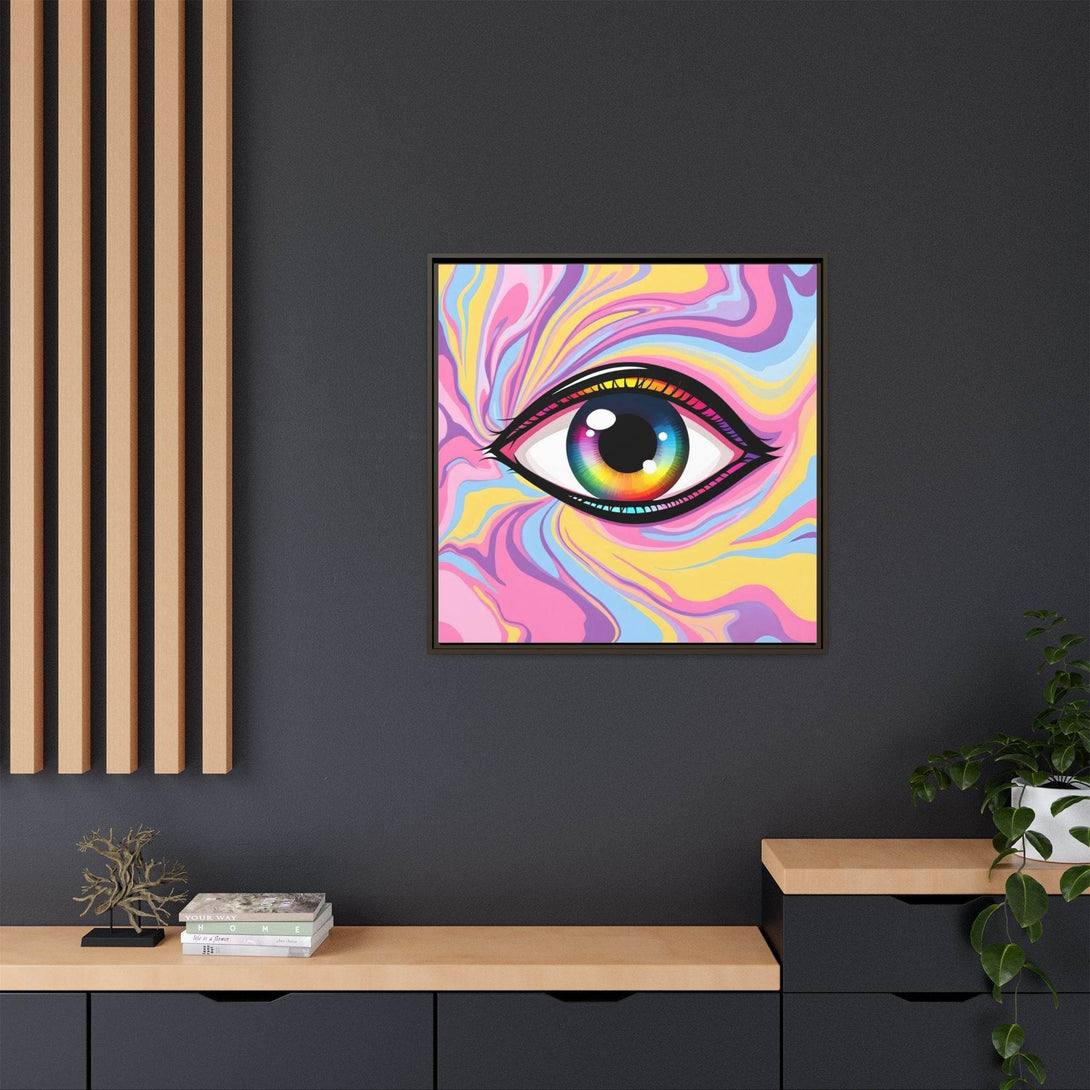 PsEyeFlow #29 - Spectrum Gaze.b (Matte Canvas, Framed (Multi-color)) - Highdellic