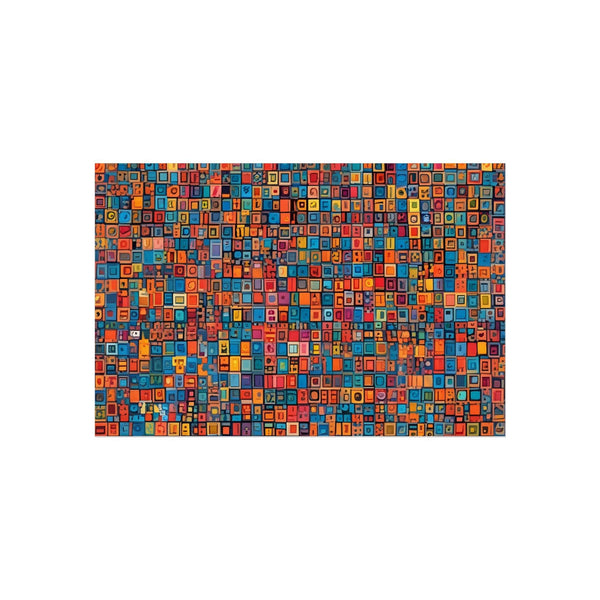 PsEyeCode #1b - Digital Mosaic on Horizontal (3:2) Fine Art Poster - Highdellic