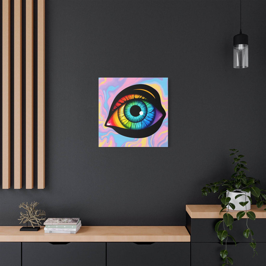 PsEyeFlow 4 - Chromatic Vision. (Satin Canvas, Stretched) - Highdellic