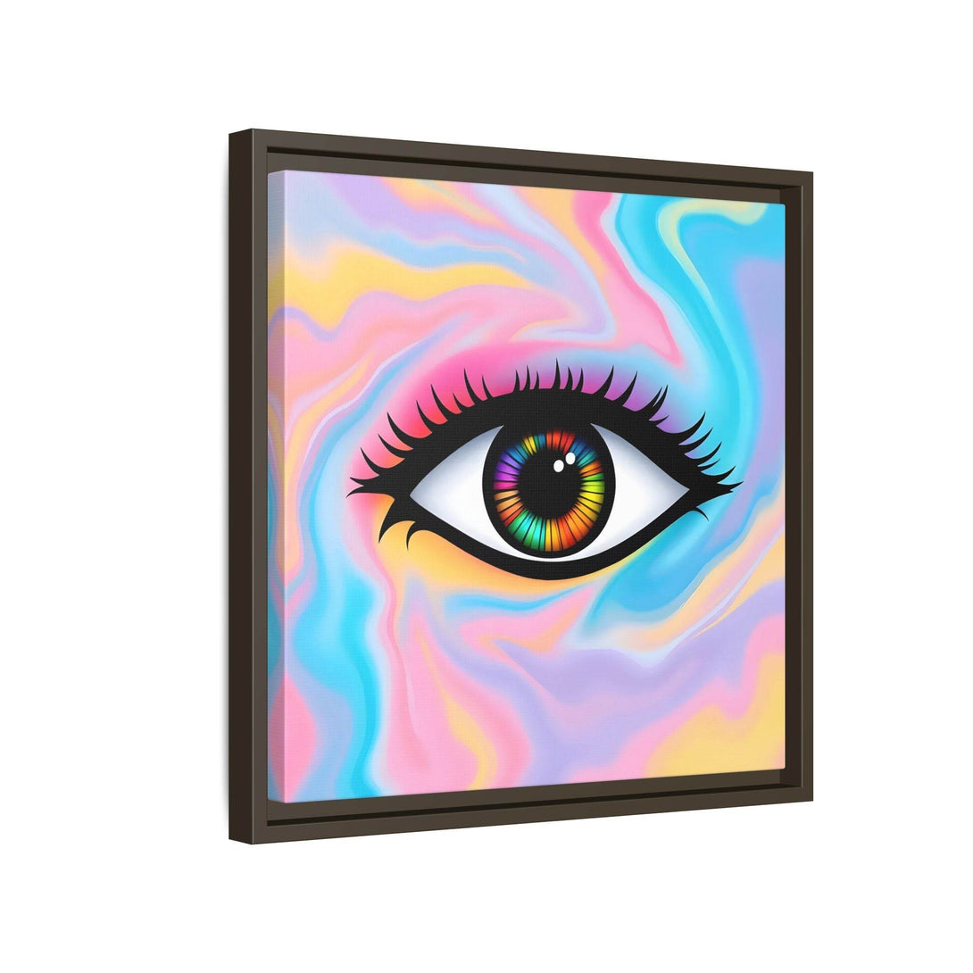 PsEyeFlow #32 - Prism Mirage on Framed Matte Canvas (multi colour) - Highdellic