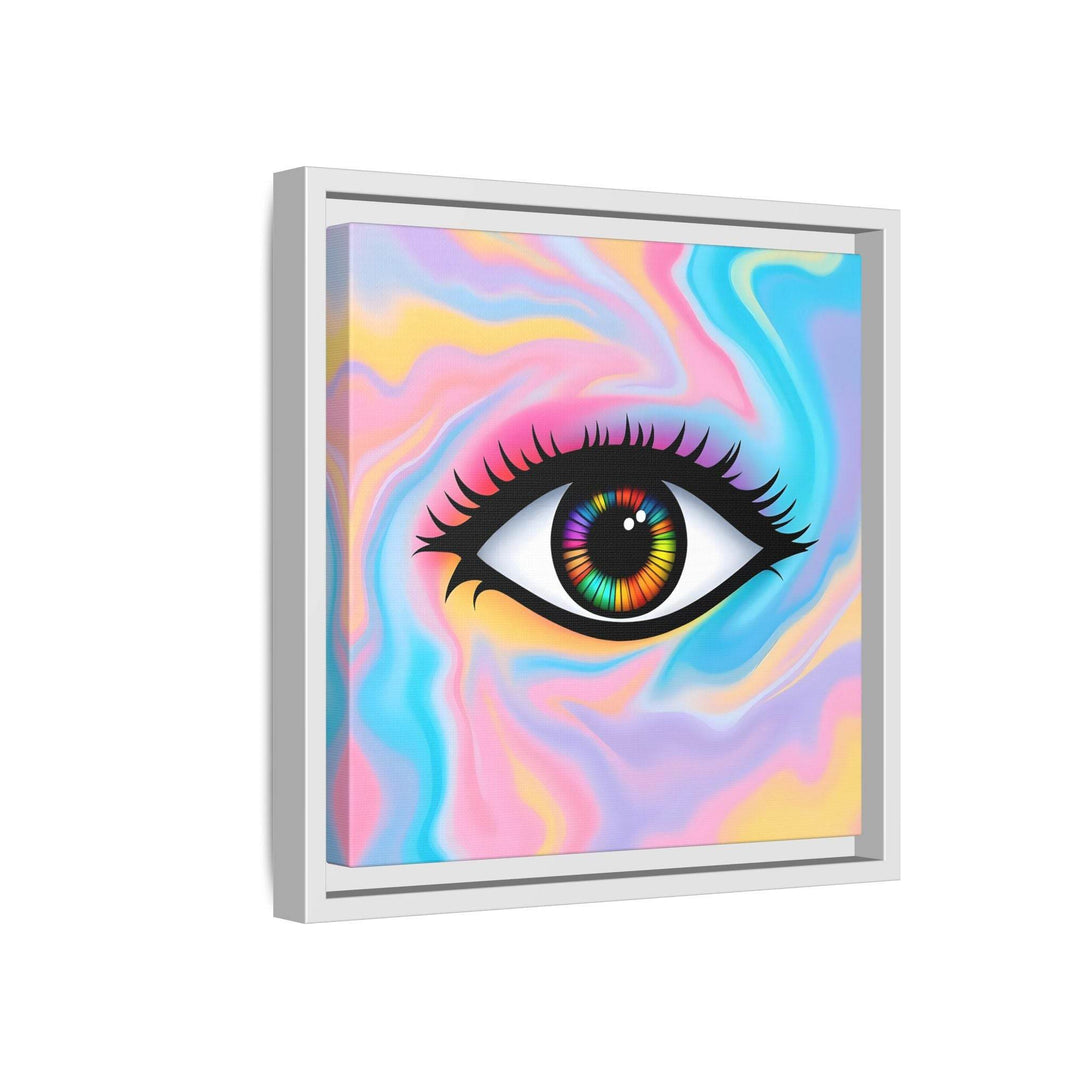 PsEyeFlow #32 - Prism Mirage on Framed Matte Canvas (multi colour) - Highdellic
