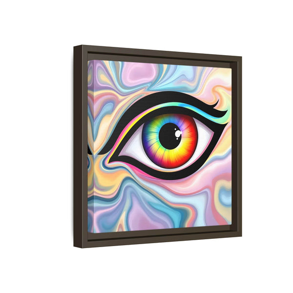 PsEyeFlow #24 - Prism Reflection (Square Matte Canvas, Framed (Multi-color)) - Highdellic