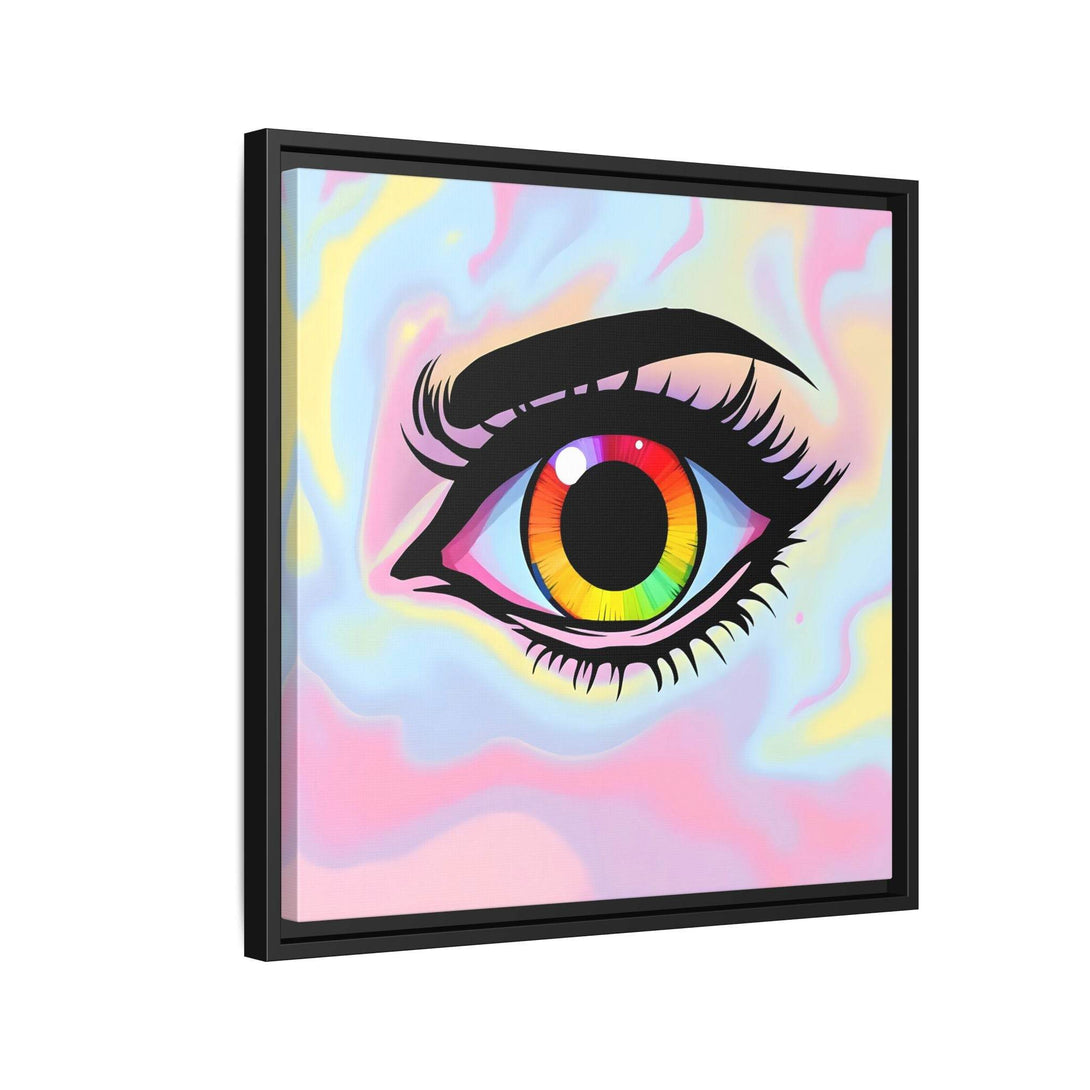 PsEyeFlow #35 - Spectrum Sentinel on Framed Matte Canvas (multi colour) - Highdellic