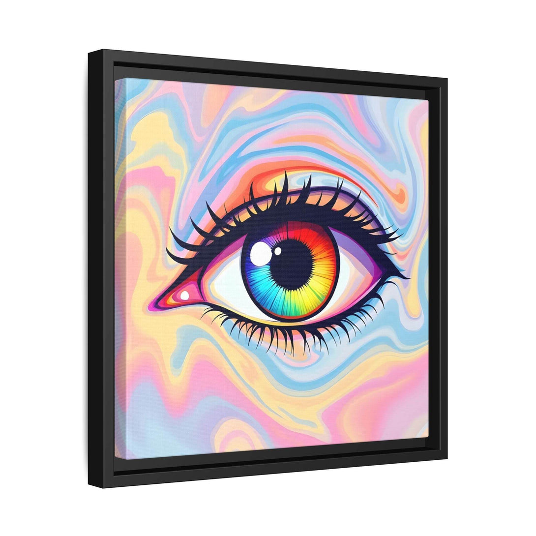 PsEyeFlow #20 - Dreamwave Vision. ( Colorful Framed Matte Canvas Decor ) - Highdellic