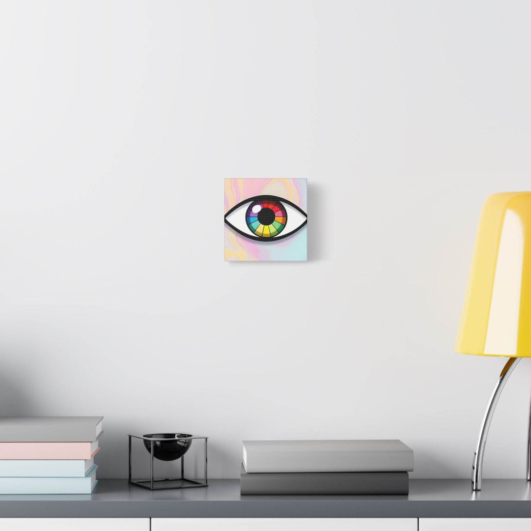 PsEyeFlow 5 - Prism Stare. (Satin Canvas, Stretched) - Highdellic
