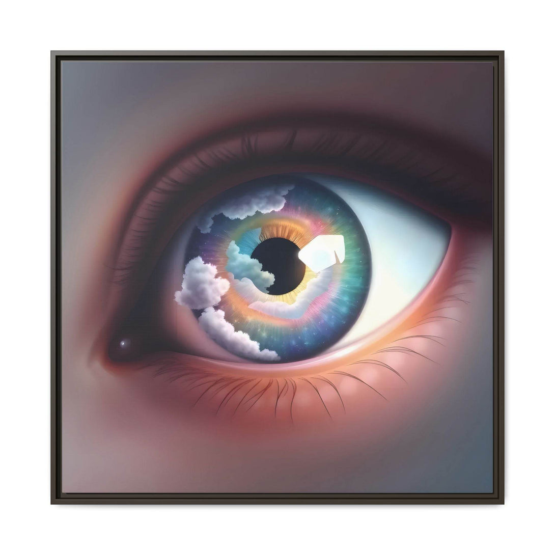PsEyeDream #2 - Celestial Vision on Framed Matte Canvas - Highdellic