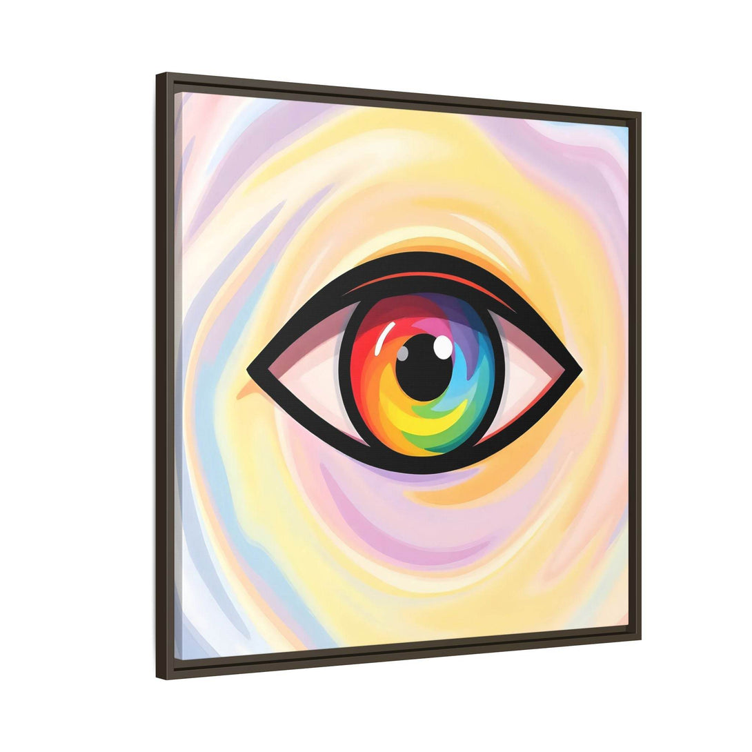 PsEyeFlow #18 - Ethereal Visionb. ( Colorful Framed Matte Canvas Decor ) - Highdellic