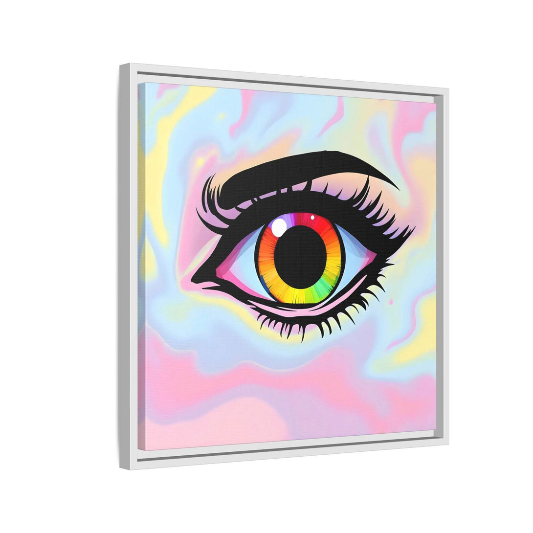 PsEyeFlow #35 - Spectrum Sentinel on Framed Matte Canvas (multi colour) - Highdellic