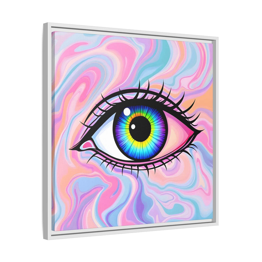 PsEyeFlow #3 – Vivid Mirage (Matte Canvas, Framed (Multi-color)) - Highdellic