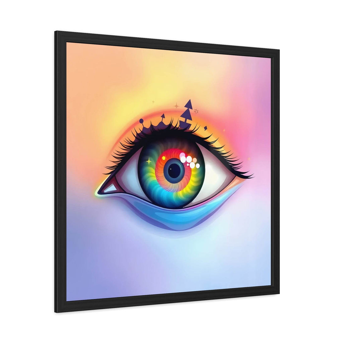 PsEyeDream #6 - Ephermeral Vision on Semi-Gloss Coated Framed Poster - Highdellic