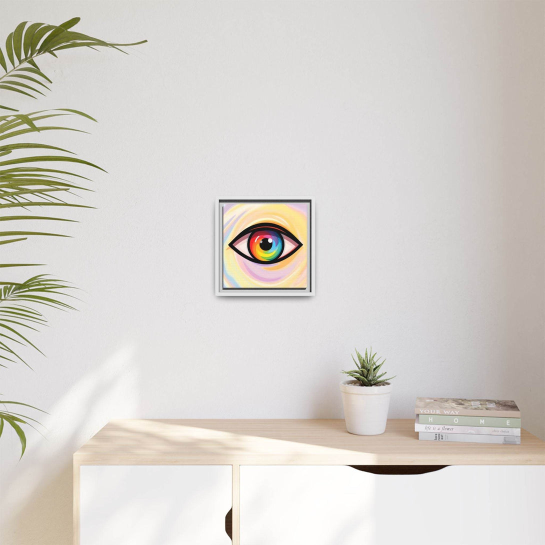 PsEyeFlow #18 - Ethereal Visionb. ( Colorful Framed Matte Canvas Decor ) - Highdellic