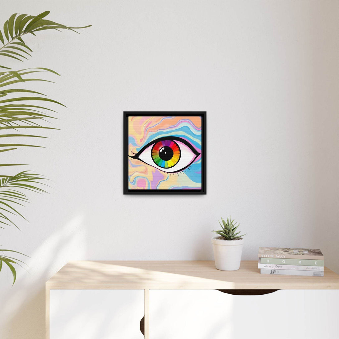 PsEyeFlow #1 – Prism Vision. (Matte Canvas, Framed, Multi-color) - Highdellic