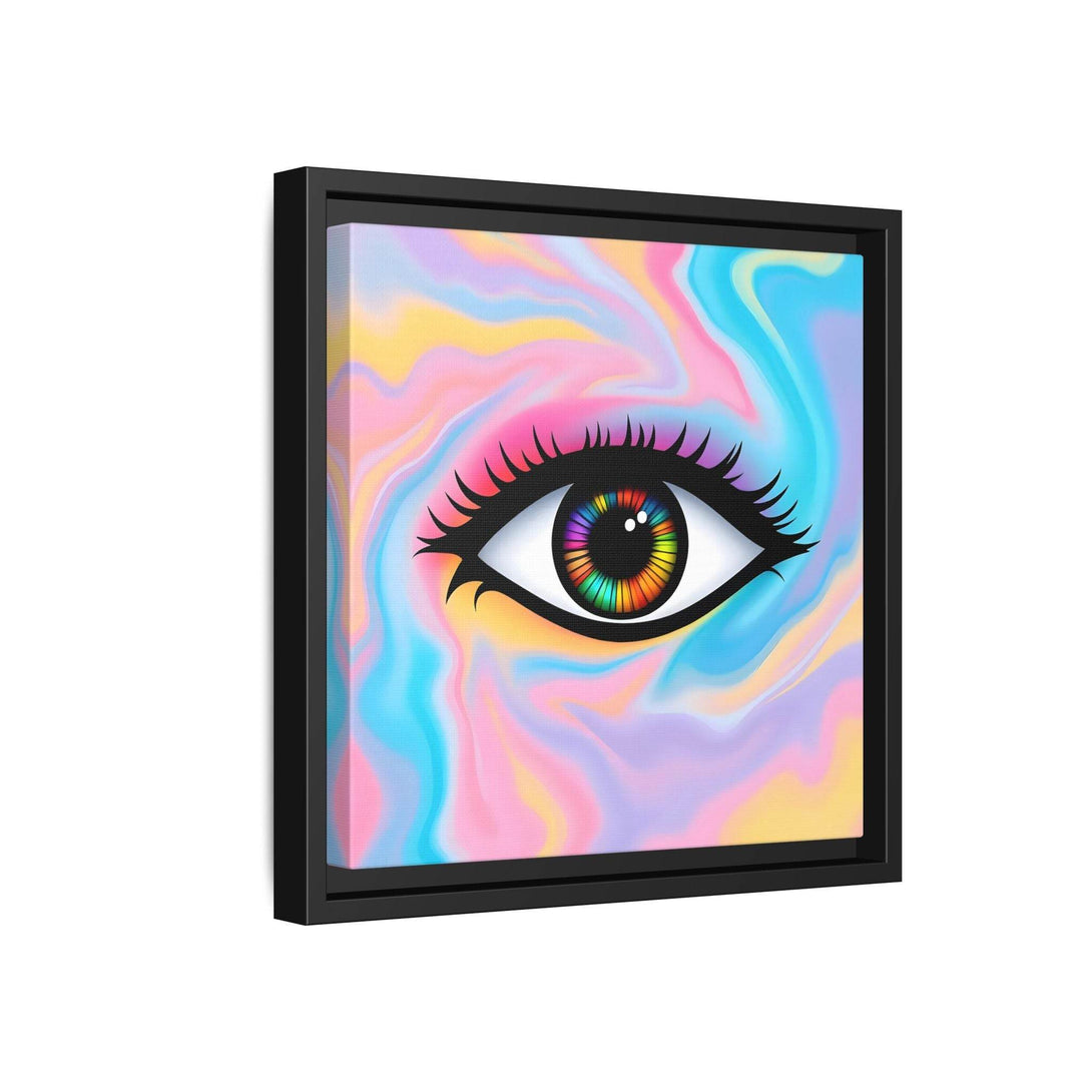 PsEyeFlow #32 - Prism Mirage on Framed Matte Canvas (multi colour) - Highdellic