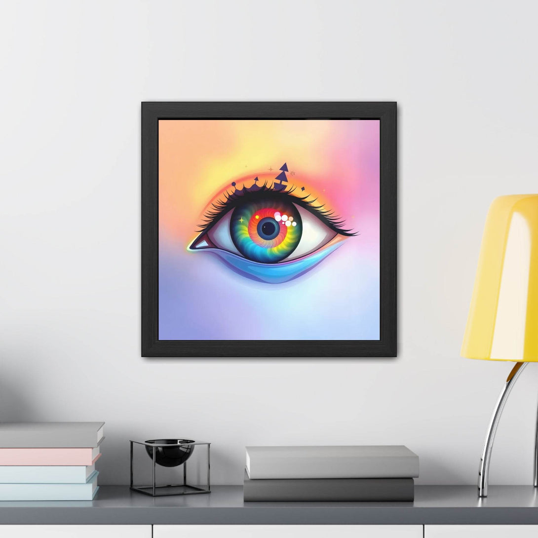 PsEyeDream #6 - Ephermeral Vision on Semi-Gloss Coated Framed Poster - Highdellic