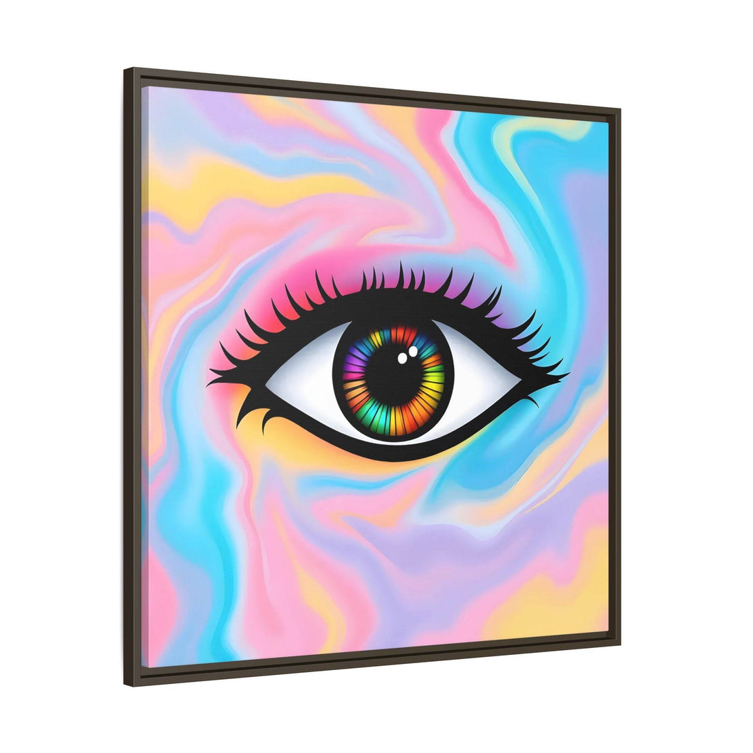 PsEyeFlow #32 - Prism Mirage on Framed Matte Canvas (multi colour) - Highdellic