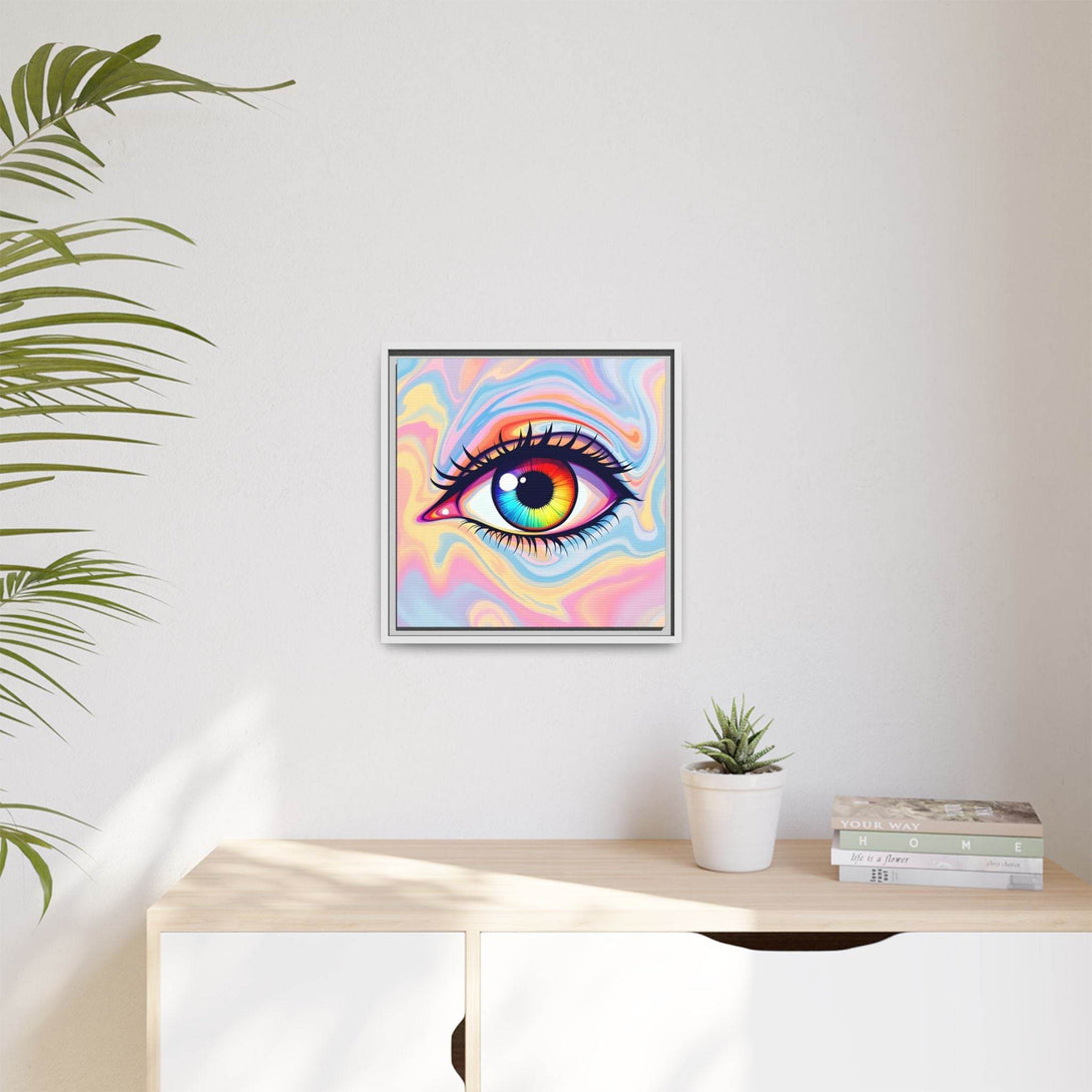 PsEyeFlow #20 - Dreamwave Vision. ( Colorful Framed Matte Canvas Decor ) - Highdellic