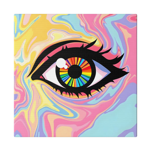 PsEyeFlow #12 - Prismatic Glimpse (Classic Stretched Canvas)