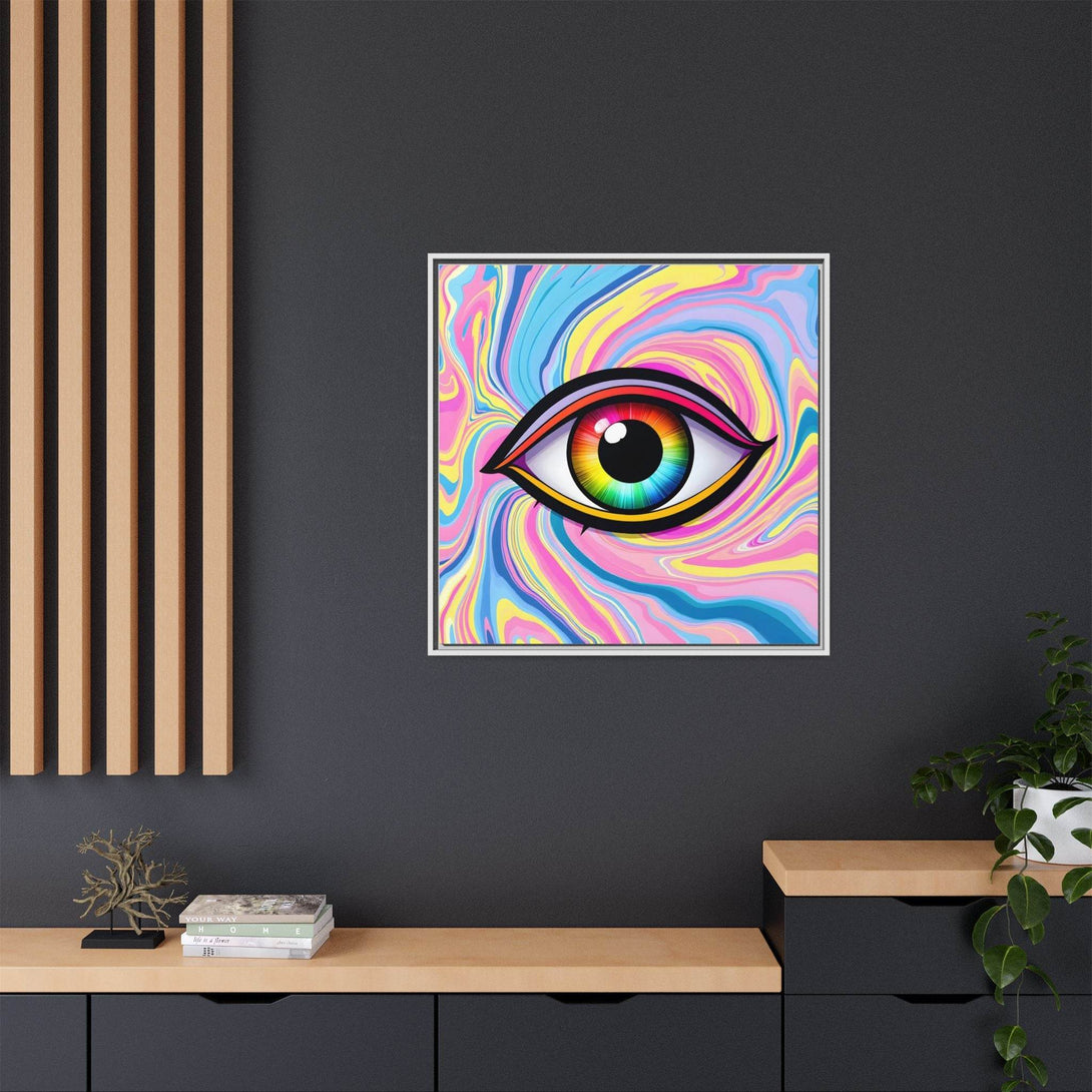 PsEyeFlow #31 - The Kaleidosoul on Framed Matte Canvas - Highdellic