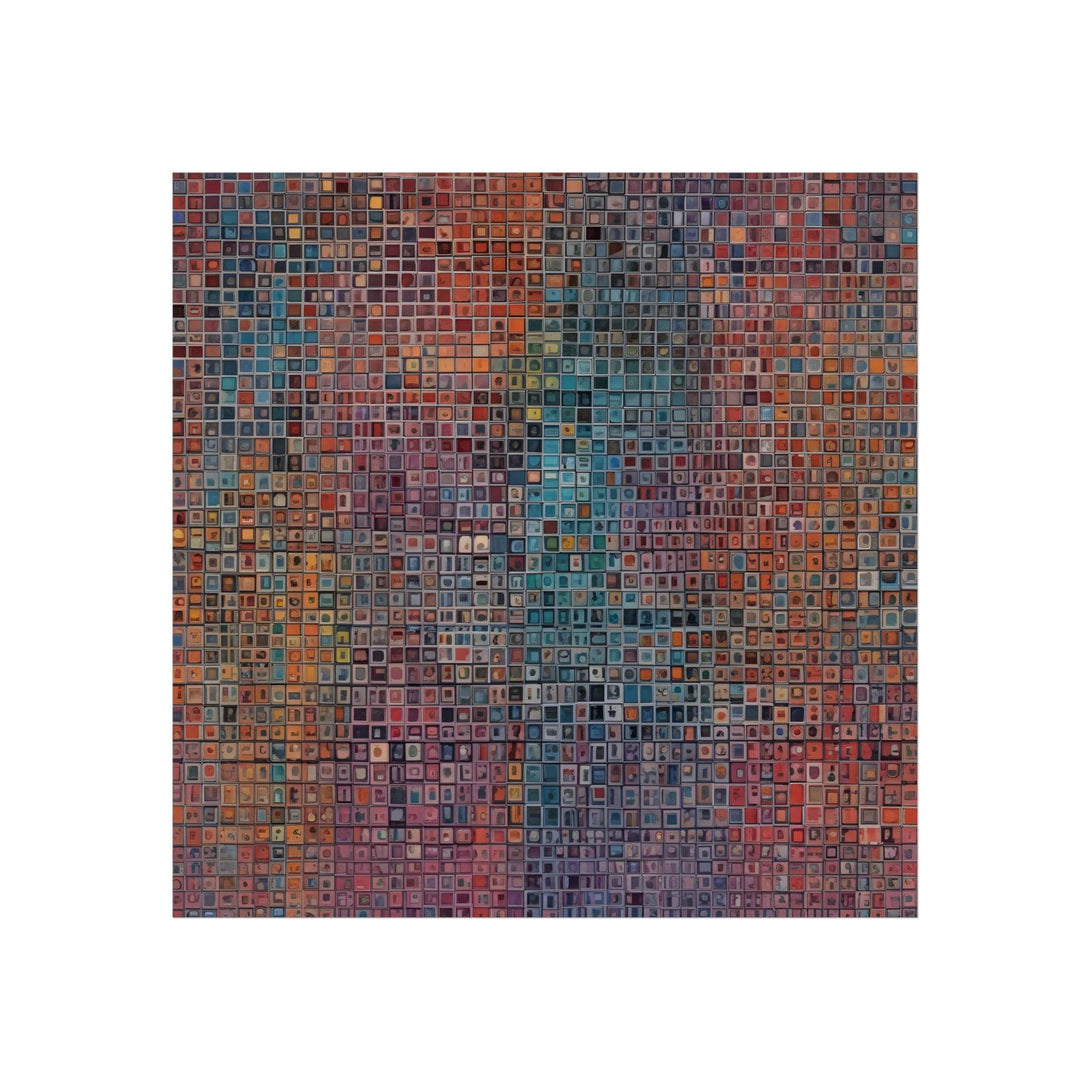 PsEyeCode #2 - Encrypted Echo - on Square Fine Art Poster - Highdellic