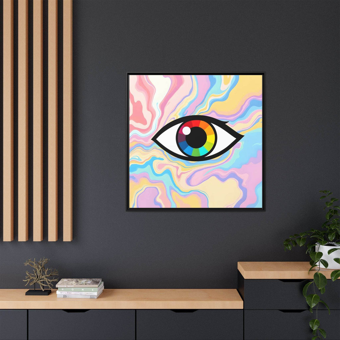 PsEyeFlow #30 - Spectrum Vision (Matte Canvas, Framed (Multi-color)) - Highdellic