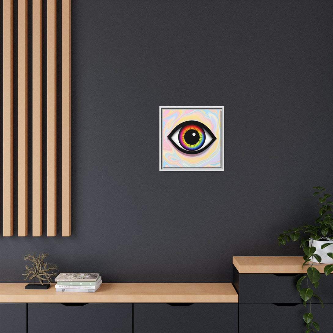 PsEyeFlow #25 - Chromatic Horizon. (Matte Canvas, Framed (Multi-color)) - Highdellic